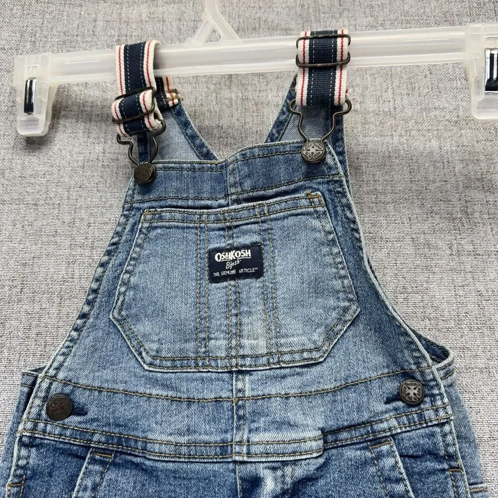 OshKosh B'gosh Denim Overalls Youth Toddler Baby Size 24M